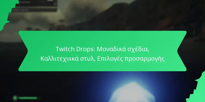 Twitch Drops: Μοναδικά σχέδια, Καλλιτεχνικά στυλ, Επιλογές προσαρμογής